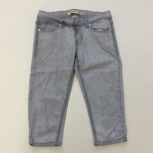 tyte Jeans sz7 girls grey wash crop pants
